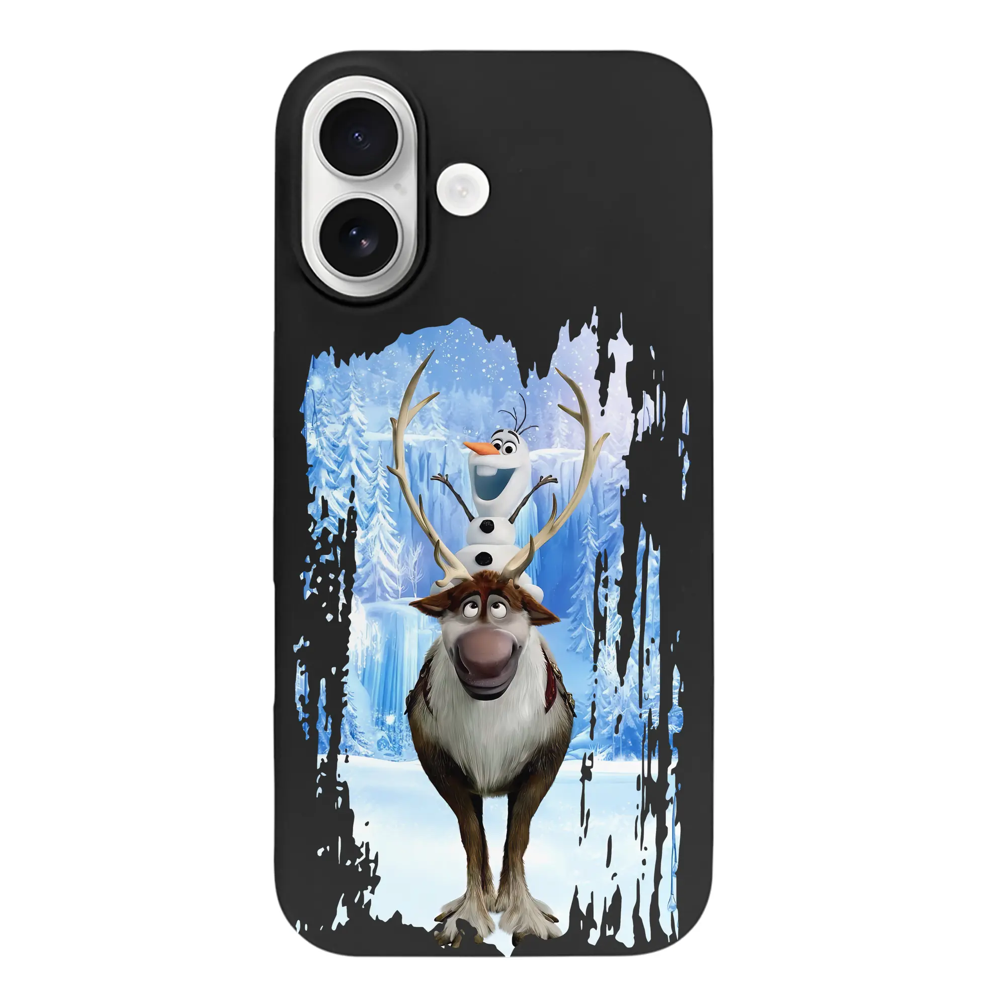 アナと雪の女王(Frozen) グッズ スヴェン(Sven) - iPhone 17 シリーズ シリコンケース 薄型 耐衝撃 指紋防止 ソフトタッチカバー 精密フィット 傷防止 保護ケース iPhone 17/17 Air/17 Pro/17 Pro Max 対応